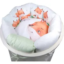 Комплект в кроватку Эдельвейс "Акварельки", 6 предметов