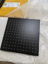 Shower-Head Square Wall Bathroom Stainless-Steel Rainfall Ceiling Black Ultrathin 2-Mm