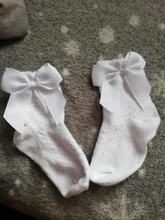 Calcetines tobilleros con lazo para bebé recién nacido, de algodón, calados, con volantes, para verano, 0 a 5 años