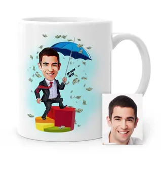 

Personalized Mr Broker Cartoon White Mug Cup-1