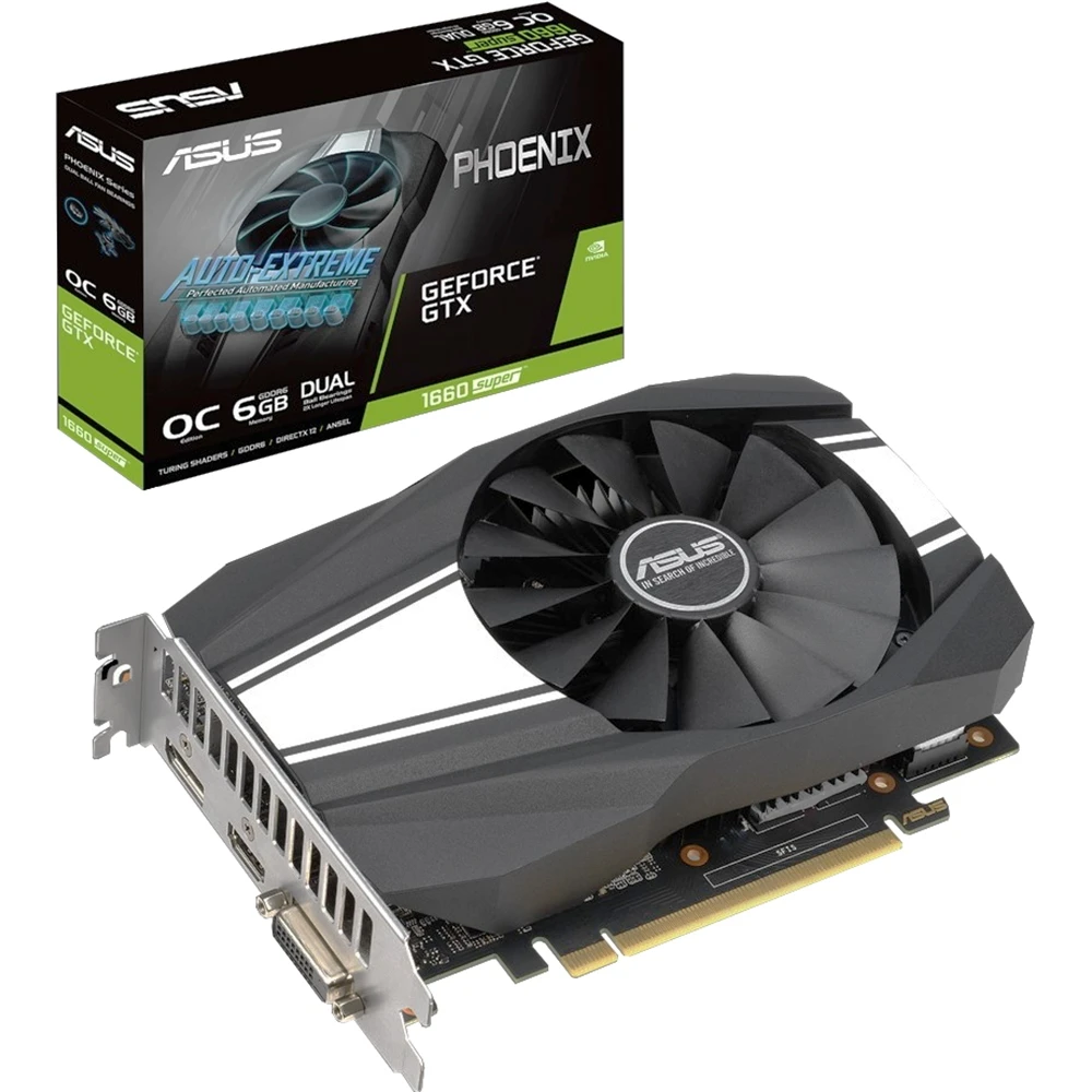 Видеокарта ASUS Phoenix nVidia GeForce GTX 1660 Super 1830MHz 6144MB 14000MHz 192 bit RTL [PH GTX1660S 6G]|Графические