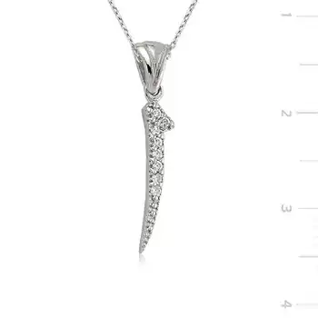 

KUTAYDAN 925 Sterling Silver Aleph Lady Necklace