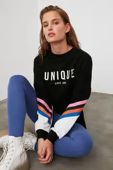 

Trendyol Printed Oversize Knitted Sweatshirt TWOAW21SW0374
