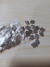 Colgante de amuletos de corazón, aleación de Metal chapado, colores mezclados, hecho con amor, 12mm x 10mm, 100 Uds.