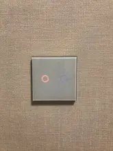 Glass-Panel Wall-Switch Touch-Screen-Switch Eu-Light BONDA 1-Gang White Crystal AC220V