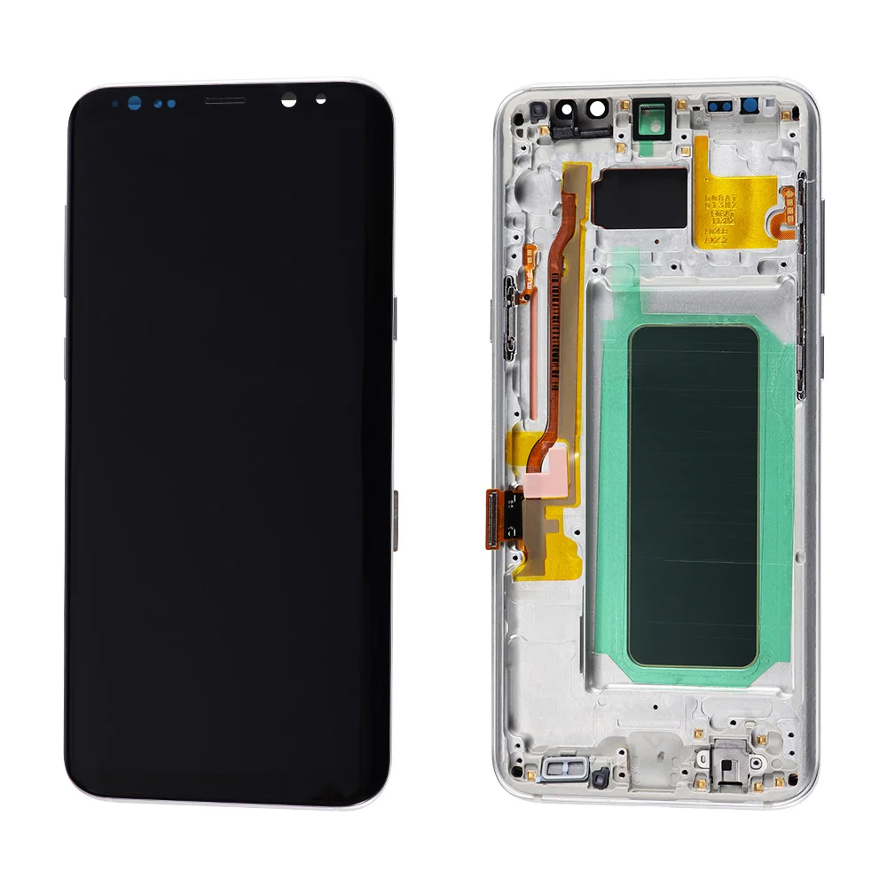 OEM Super AMOLED для samsung Galaxy S8 Plus lcd сенсорный экран amoled дисплей Оцифровка сборка замена рамка без ожогов тени