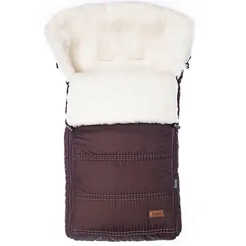 

Fur envelope Alpino Bianco chocolate