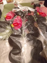 Luduna-mechones de pelo ondulado brasileño para mujer negra, extensiones de pelo ondulado 150% humano, 1/3/4 piezas, Remy