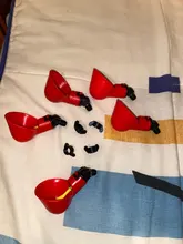 5 uds. Taza colgante para gallinas, fuentes para bebedero, tazón para el agua para aves, vasos bebederos para patio, riego automático para aves de corral