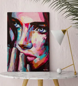 

Personalized Modern Abstract Canvas Table (30x50 cm.) 22 Table Quality Gift Home Office Valentine's Day Lovers Family Dad