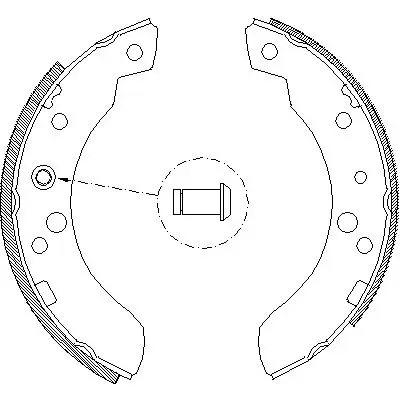 Колодки барабанные\ Ford Transit 80-120 85-92 REMSA 4111.00
