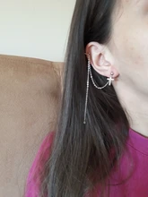 Luna Simple Star-pendientes de cadena larga para mujer, diamantes de imitación, sol brillante, media luna geométrica, borla, Piercing, pendientes de fiesta joyería