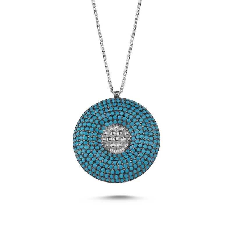 

Armagano nano Turquoise Gemstone Round Ghost Pendant