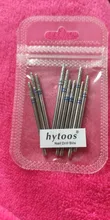 HYTOOS 10 unids/set taladro clavo Bits de diamante cortadores para manicura para cutícula Burr fresadora cortador de uñas pedicura accesorios herramientas
