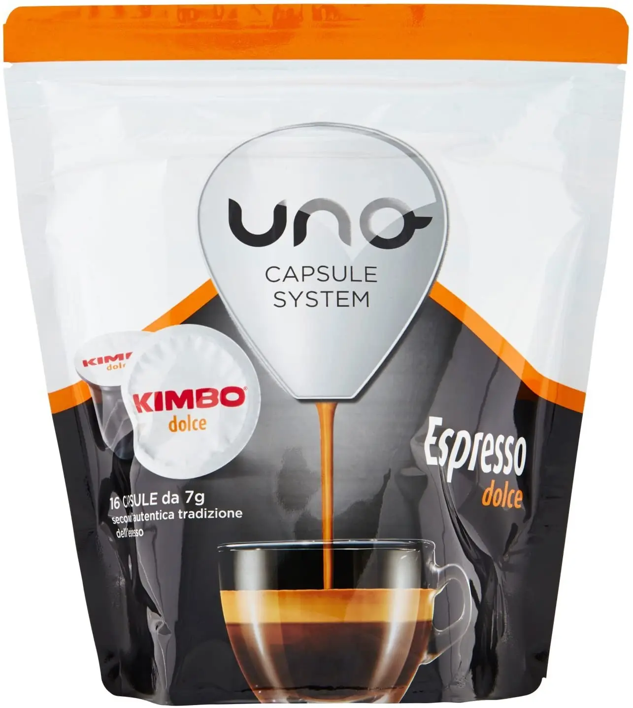 Kimbo coffee Capsules Compatible system capsules ONE-Expressed Sweet (6x16 capsules) afbeelding