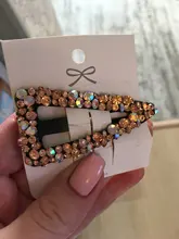 Hair-Accessories Hair-Claw Crab Imitation-Pearl-Hairpin Crystal Heart-Shape Girl Geometric