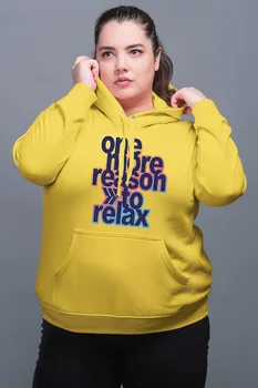 

Angemiel Wear One More Reason To Relax Yellow Women 'S Hooded Sweatshirt