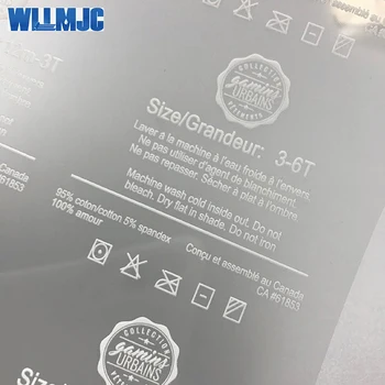 

Free Ship Mix Lot Tagless labels, Size Tag for Cloth, Printed Size Labels, Iron on Labels, Heat Transfer Tags, Tag Printing,