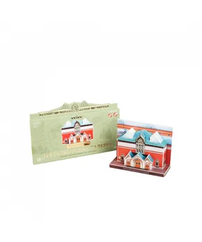 

495 Tretyakov Gallery. Model of cardboard Moscow in miniature. Smart paper