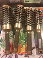Comb Hair-Brushes Curling Barrel Round-Hair-Comb Styling-Tools Iron Salon Ceramic Professional