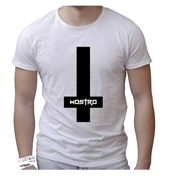 

T-shirt Uomo cotone fiammato Scollo ampio a taglio vivo - MOSTRO 1 MADE IN ITALY