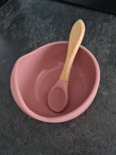 Lets Make-Juego de alimentación de silicona para bebé, cuchara antideslizante, impermeable, tazón, vajilla, productos, plato