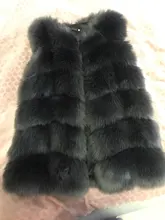 Fur Vest Coat Jacket Gilet Faux-Fox Winter Women Fashion Luxury Warm 4XL High-Quality