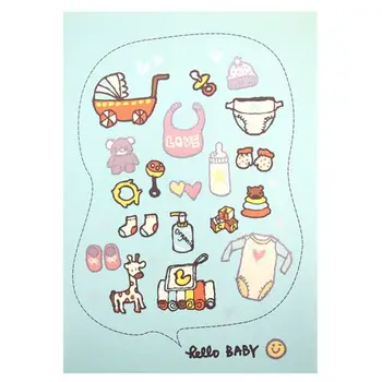 

Lta02 greeting card 'Hello Baby', 12*17 cm. (envelope included)
