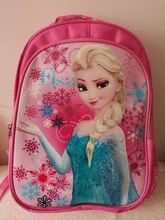 Mochila escolar de dibujos animados de Disney para niñas, bonita mochila para guardería, elsa, Anna