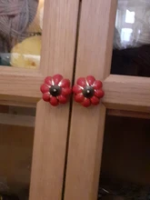 KAK de calabaza de cerámica de 40mm cajón perillas tiradores de puertas de armario agujero manijas del gabinete con tornillos manijas de muebles
