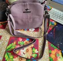 OLD TANG-Bolso de mano de piel sintética para mujer, bandolera pequeña, Color sólido, 2020