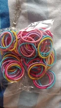 100 unids/bolsa nuevas chicas colorido elástica bandas de pelo de cola de caballo titular Scrunchies pelo cuerdas gomas de pelo accesorios