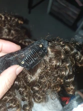 Leeons nuevo rizado flequillo de 11Color Pelo Rizado flequillo extensiones de cabello sintético Clip en el frente postizos ajustable