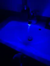 Water-Faucet Light-Up Shower Bathroom Kitchen Tap LED Basin Blue 7-Colors Luminous