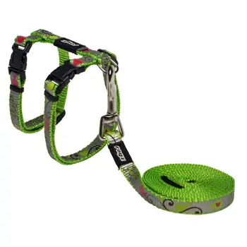 

Set of leash and harness for cats rogz Re8 M Green
