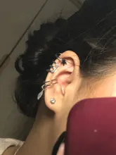 SAMCO 5 unids/set oído brazalete oro hojas no-Piercing oreja Clips falso cartílago pendiente de la joyería para hombres y mujeres