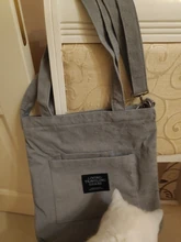 Bolso de hombro de pana para mujer, de tela a rayas, informal, con cremallera, cruzado de lona, Lindo bolso compras