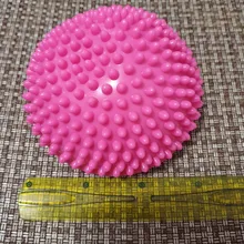 16cm Bola de Yoga PVC inflable de punto de masaje la mitad de ajuste bola Balance entrenador estabilizador gimnasio Pilates Fitness pelota de balanceo