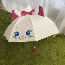 Kids Umbrella Long-Handled Girls Cartoon Cute 3D Children for Boys Modeling Animation