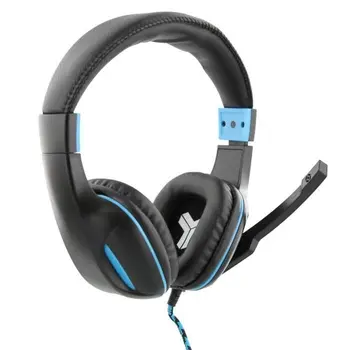 

ELYTE HAWK-GAMING Headphones with mic for PC, Mac and PS4-blue/black
