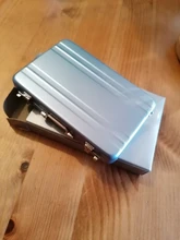 Case Organizer Card-Box-Holder Storage-Box Jewelry Bank Business-Id Aluminum Rectangle