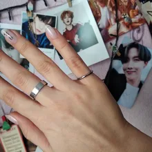 Anillo fino de acero inoxidable de 2mm para mujer y hombre, anillo minimalista de oro rosa y negro, joyería Simple para fiesta, regalo de talla 3 a 10