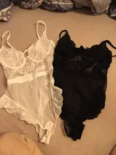 Yimunancy-Body de encaje transparente de 8 colores para Mujer, Body Sexy con cuello de pico, monos de moda para Mujer, ropa de fiesta para discoteca 2020