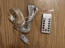 LED String Lights Christmas Decoration Remote Control USB Wedding Garland Curtain 3M