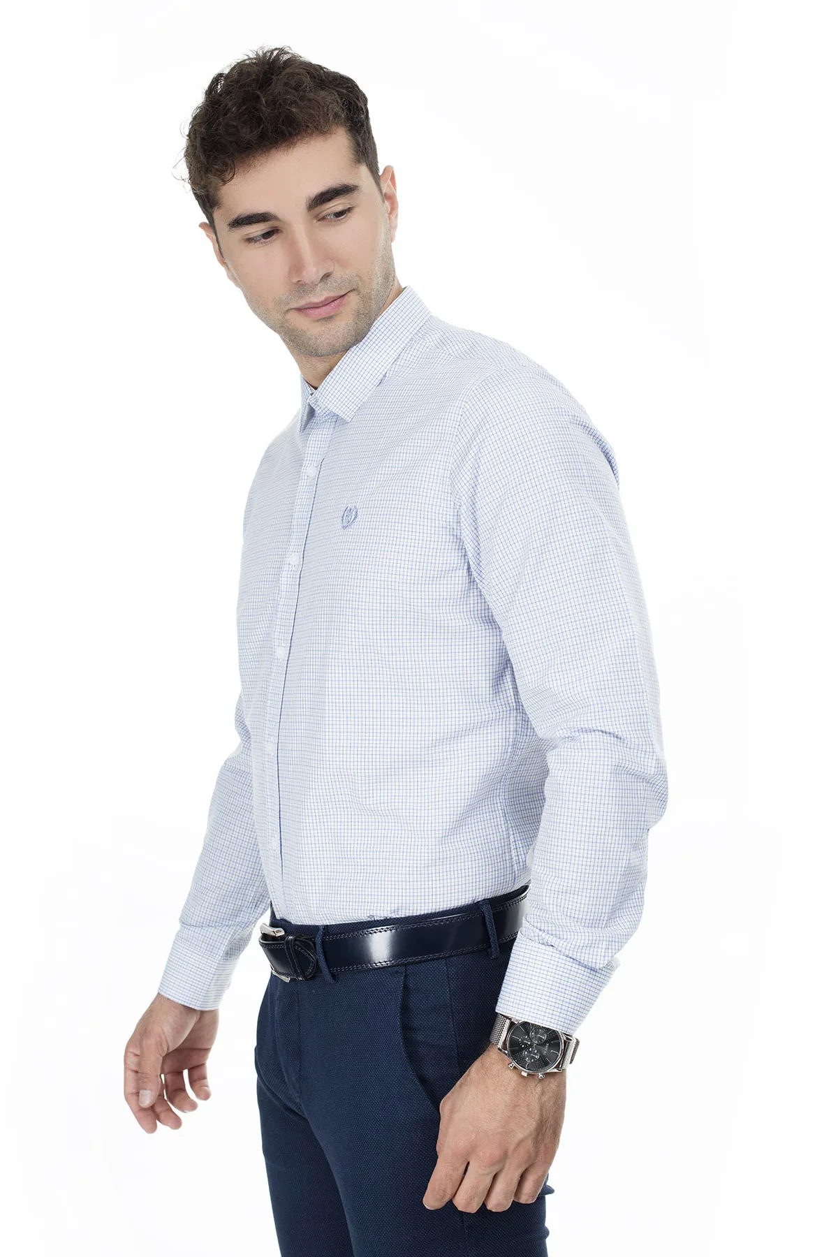 Сабри изготовленный на заказ Slim Fit рубашка с длинными рукавами, мужская рубашка с длинными рукавами 5431645
