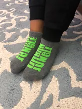 Calcetines antideslizantes cálidos para Otoño/Invierno/primavera/Verano, calcetines gruesos hasta el tobillo de algodón y Color caramelo para chico y Chica 1 par