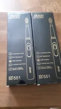 SEAGO-cepillo de dientes eléctrico recargable, compra uno y obtén uno gratis, 4 modos de viaje, con 3 cabezales, regalo