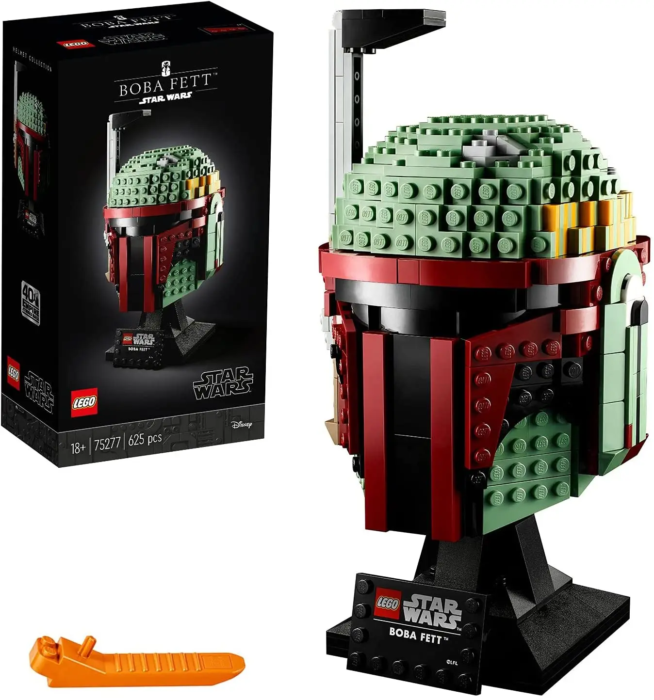 LEGO 75277 Star Wars Boba Fett Helmet Display Building Set 625 pieces Advanced Collectible Gift Model for Adults | Игрушки и хобби