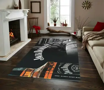 

Jack Daniels 14 Patterned Patterned Carpet ,Non Slip Floor Carpet,Teen's Carpet,Turkish Rug