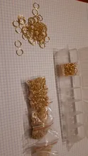 Unids/set de 3, 4, 5, 6, 7, 8 y 10mm, conectores de anillo de salto abierto, bricolaje para collar, kit para hacer joyas, Finding, conjuntos de suministros, 1370